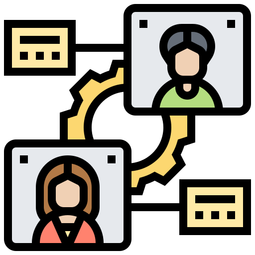 Icon of automated HR systems created by Eucalyp on Flaticon.com.
